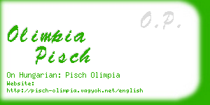 olimpia pisch business card